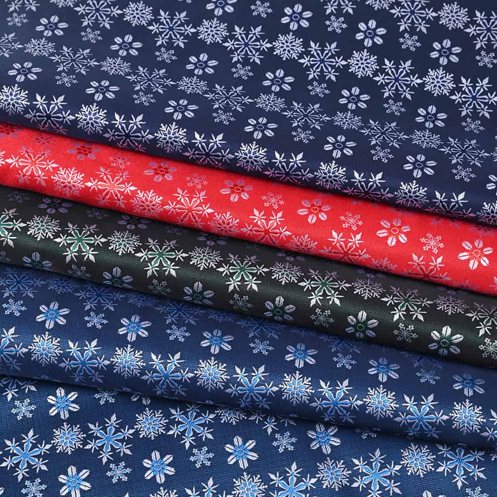 2024 Christmas Snowflake Pattern Fabric (1)