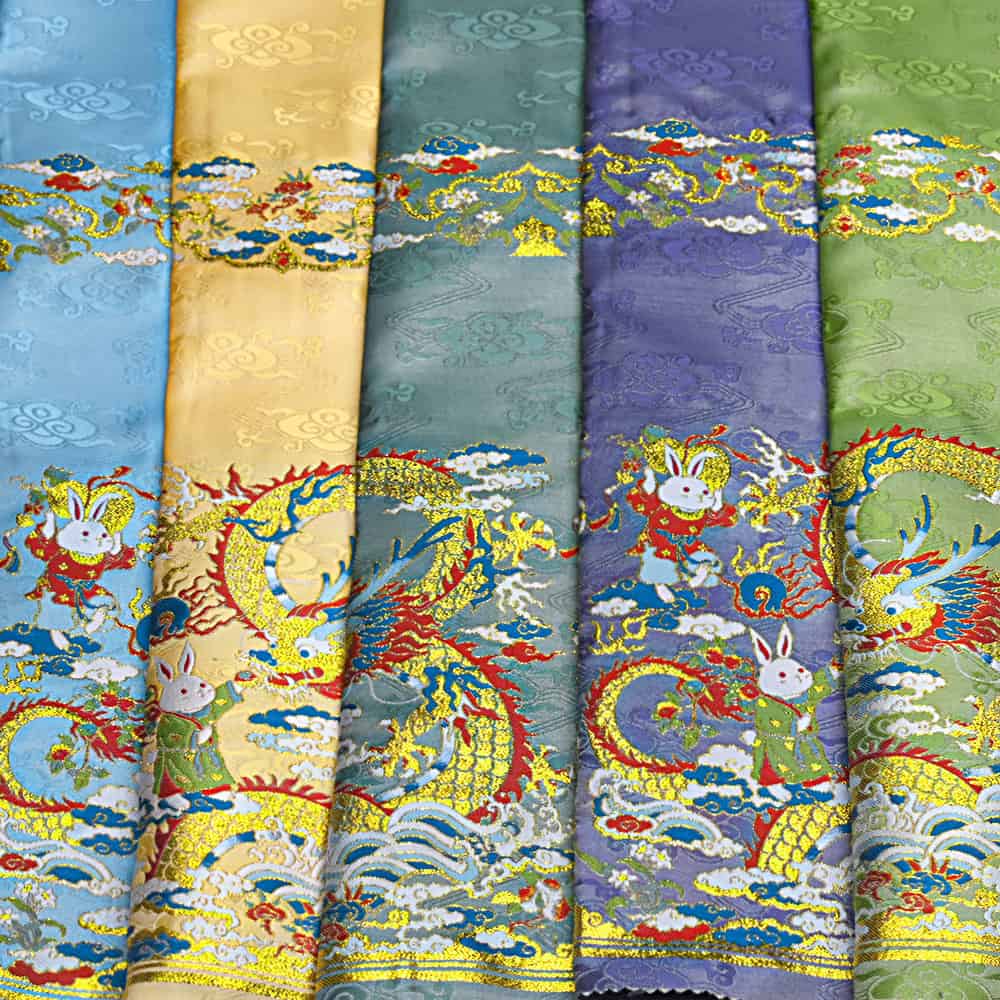 Horse Face Skirt Fabric - Chinese Dragon Pattern (53)